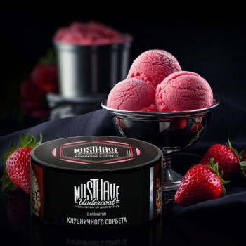 Заказать кальянный табак Must Have Strawberry Sorbet (Маст Хэв Клубничный Сорбет) 125г онлайн с доставкой всей России - фото 1